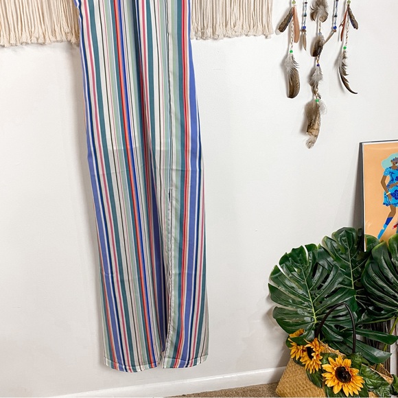 Jack BB Dakota NWT Pastel Multicolor Stripe Sleeveless Maxi Dress Size Medium - Picture 5 of 16